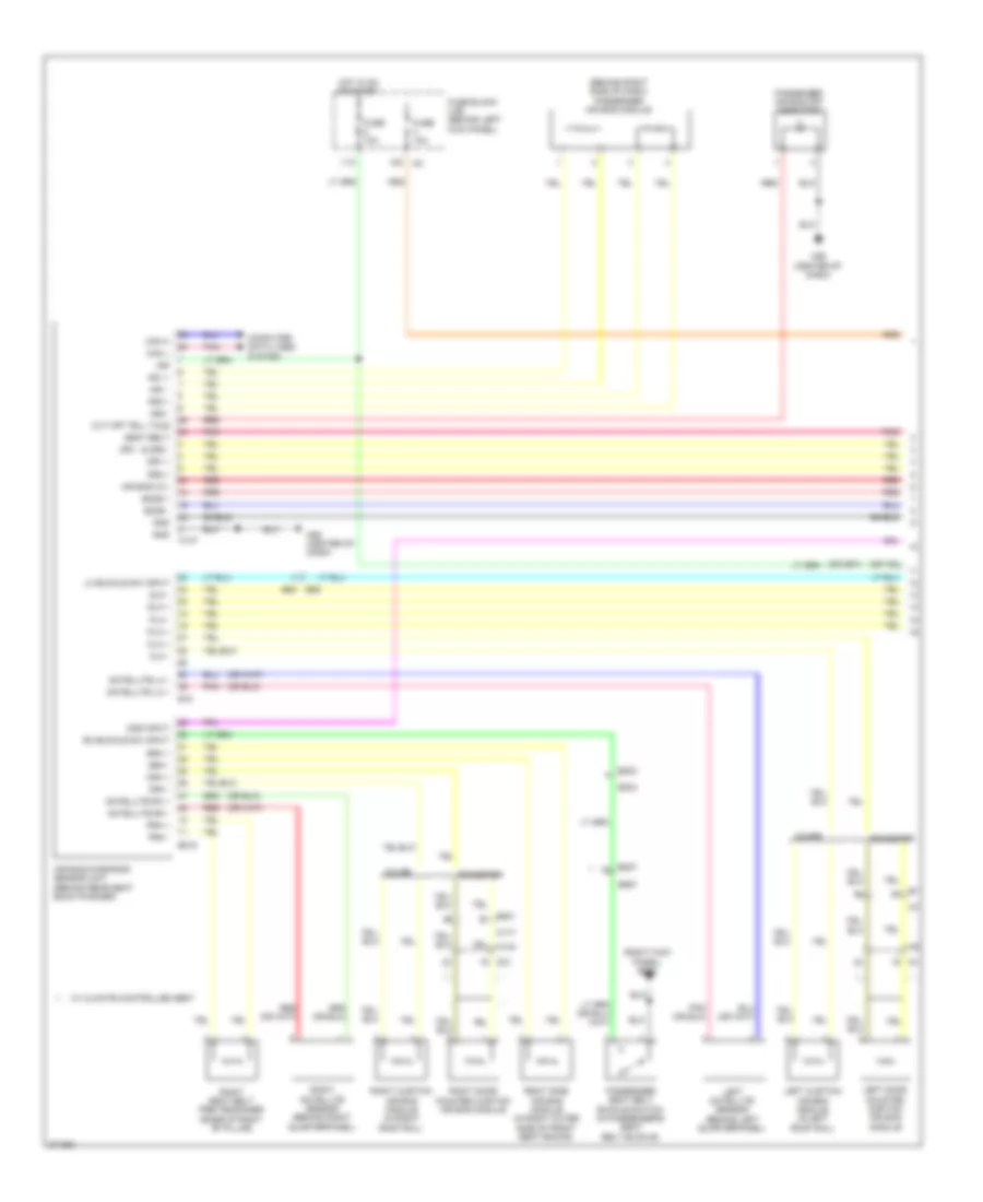 Supplemental Restraints Wiring Diagram 1 of 2 for Nissan 370Z Touring 2012