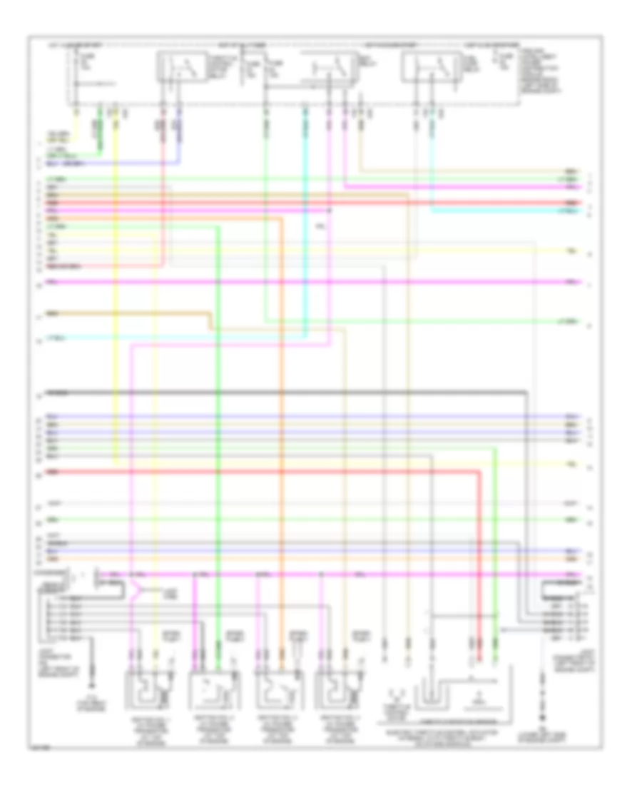 2.5L, Engine Performance Wiring Diagram, California Except Hybrid (2 of 4) for Nissan Altima Hybrid 2010