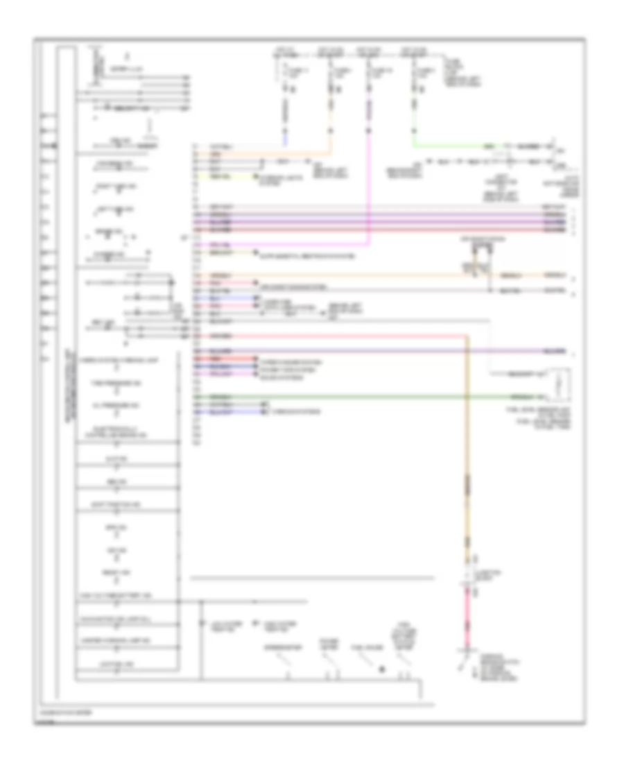 Instrument Cluster Wiring Diagram, Hybrid (1 of 2) for Nissan Altima Hybrid 2010