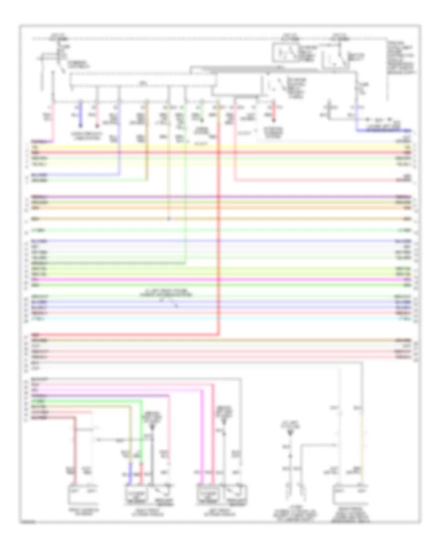 Power Door Locks Wiring Diagram, with Intelligent Key Unit (2 of 4) for Nissan Altima Hybrid 2010