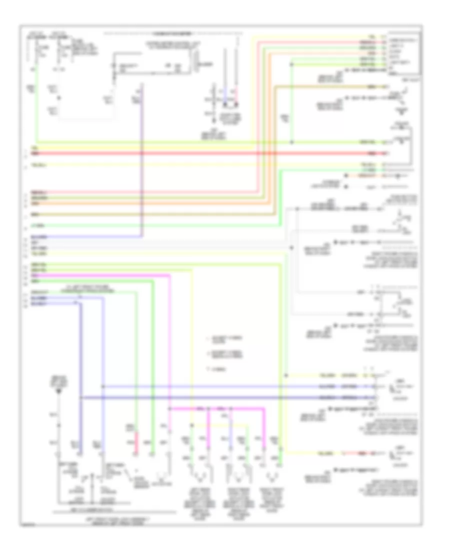 Power Door Locks Wiring Diagram, without Intelligent Key Unit (3 of 3) for Nissan Altima Hybrid 2010