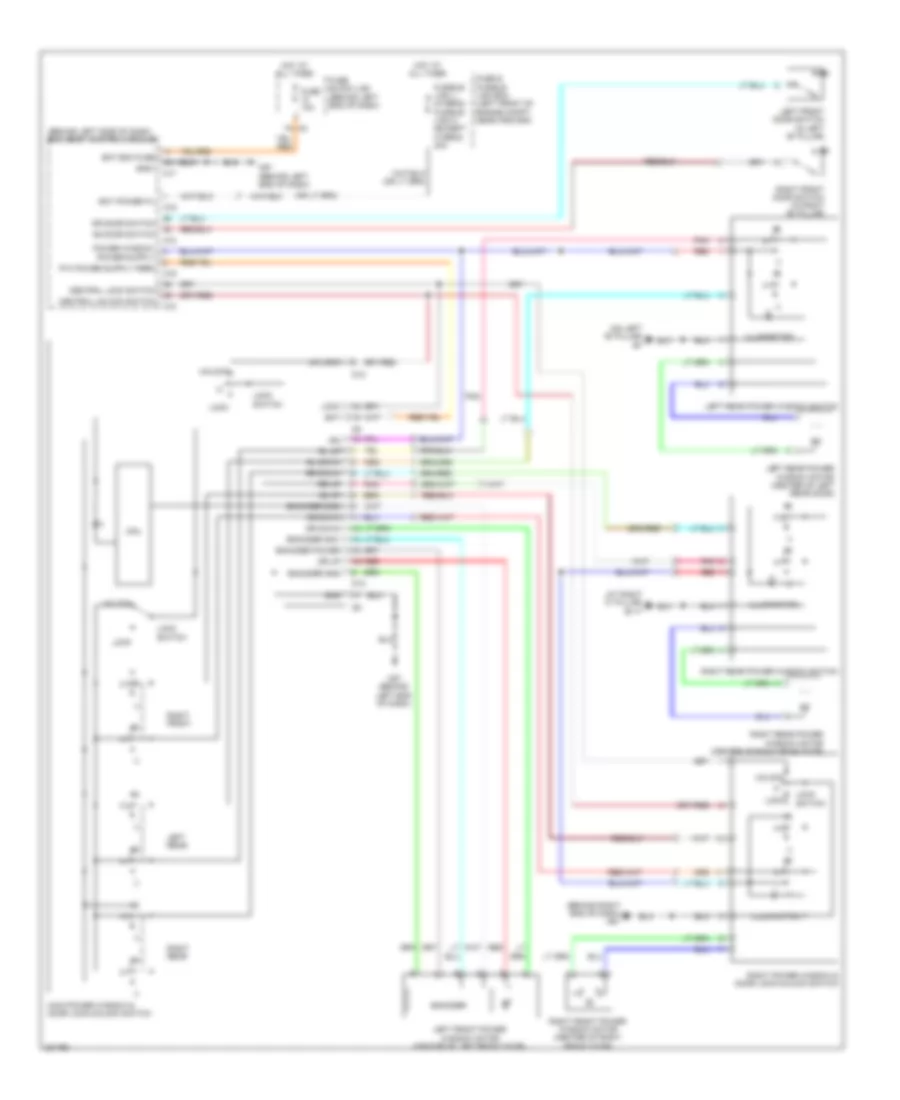 Power Windows Wiring Diagram Sedan with Driver Side Anti Pinch System for Nissan Altima Hybrid 2010