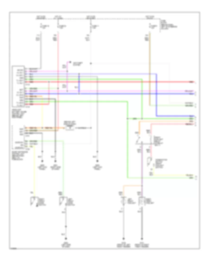 Autolamps Wiring Diagram, USA (1 of 2) for Nissan Pathfinder LE 2001