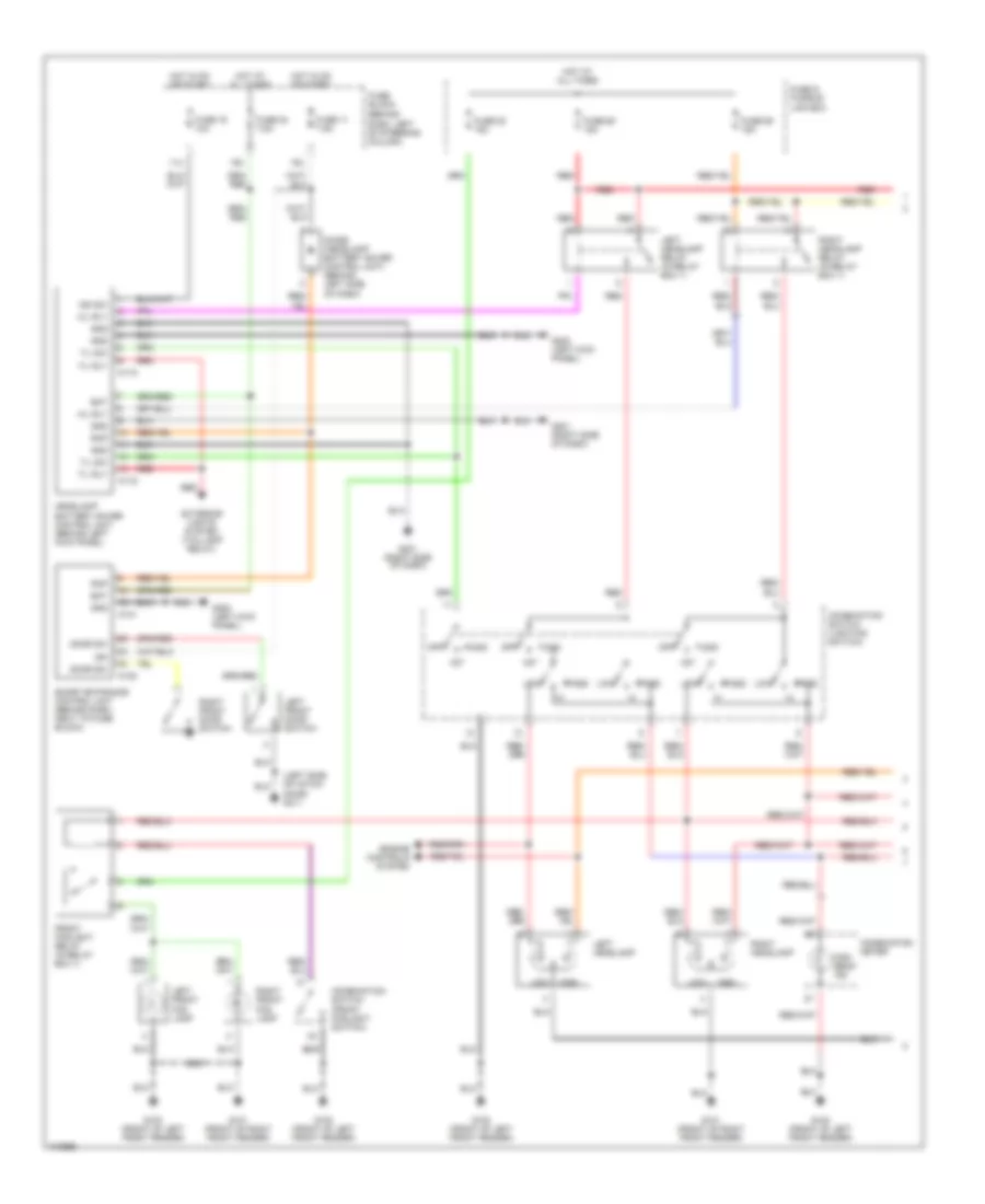 Headlight Wiring Diagram, Canada (1 of 2) for Nissan Pathfinder LE 2001