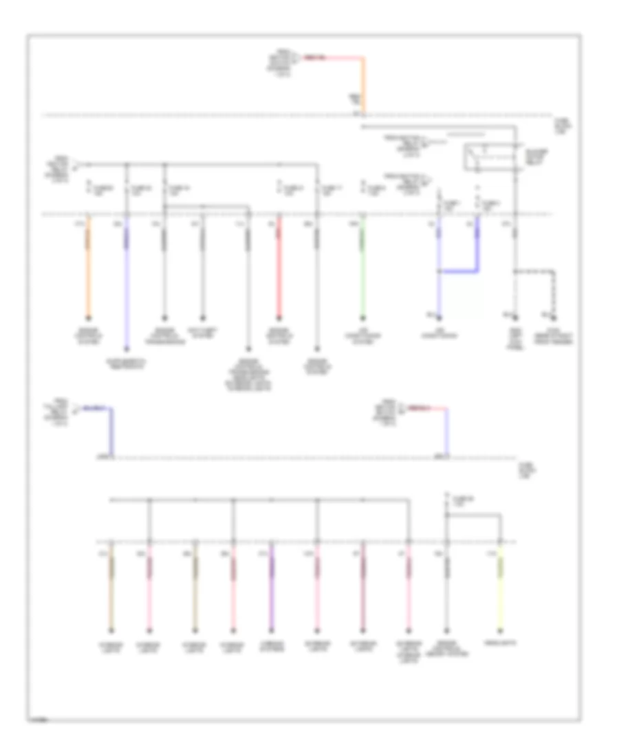 Power Distribution Wiring Diagram (3 of 3) for Nissan Pathfinder LE 2001