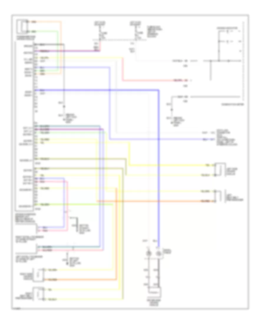 Supplemental Restraint Wiring Diagram for Nissan Pathfinder LE 2001