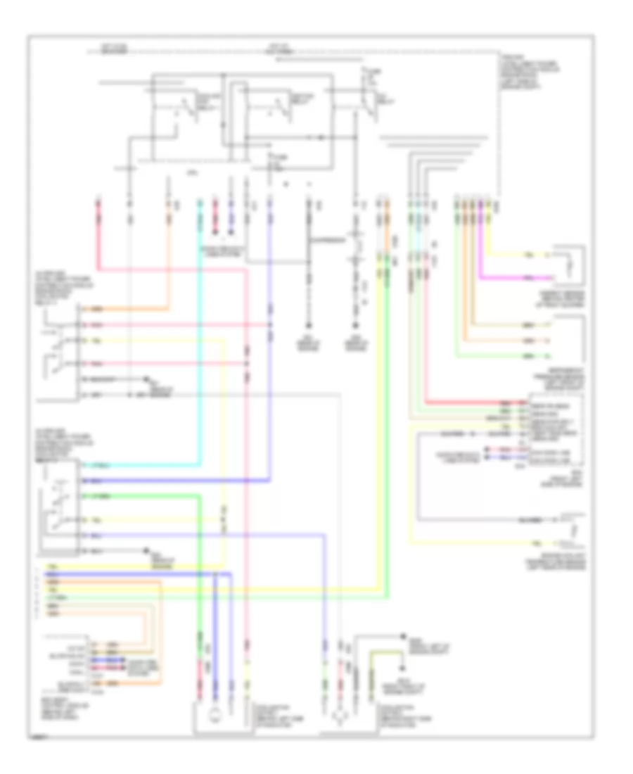 Automatic AC Wiring Diagram (3 of 3) for Nissan Quest LE 2014