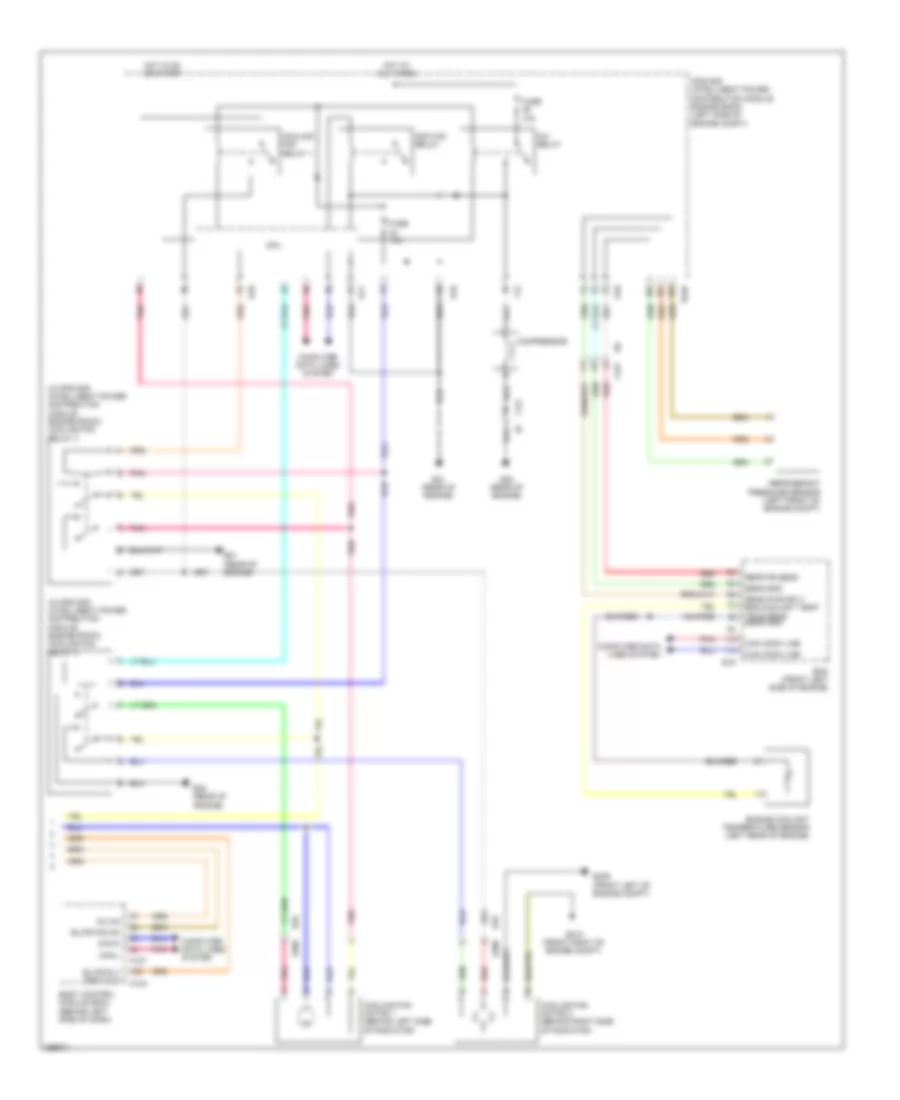 Manual AC Wiring Diagram (3 of 3) for Nissan Quest LE 2014