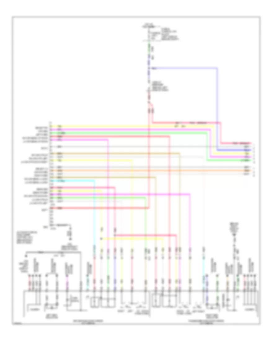 Memory Systems Wiring Diagram 1 of 3 for Nissan Quest LE 2014