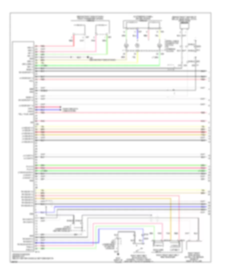 Supplemental Restraints Wiring Diagram, Sedan (1 of 3) for Nissan Altima S 2013