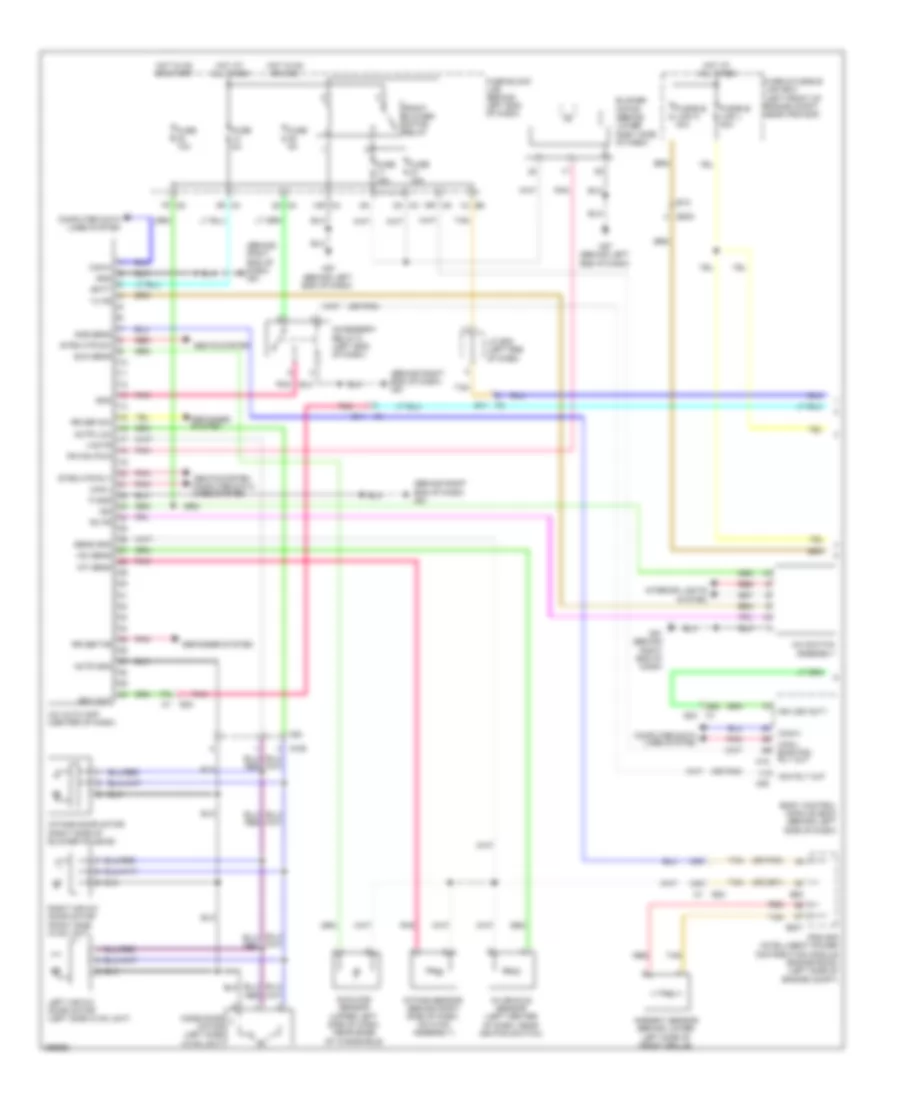 Automatic AC Wiring Diagram, Sedan (1 of 2) for Nissan Altima S 2013