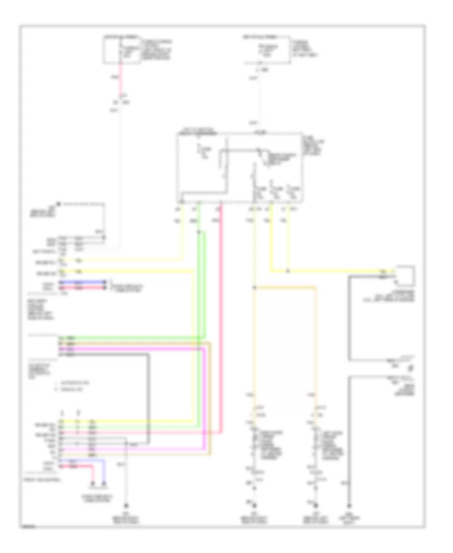 Defoggers Wiring Diagram Sedan for Nissan Altima S 2013