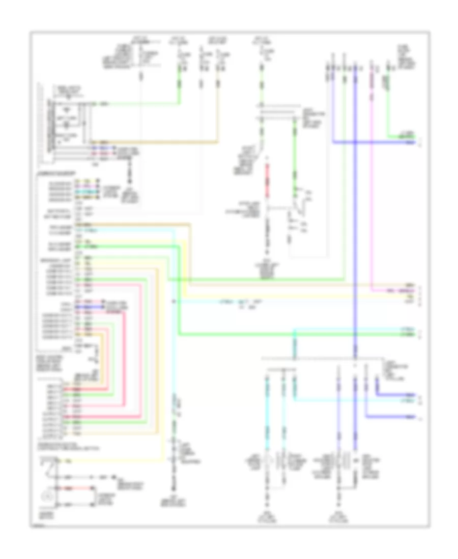 Exterior Lamps Wiring Diagram Sedan 1 of 2 for Nissan Altima S 2013