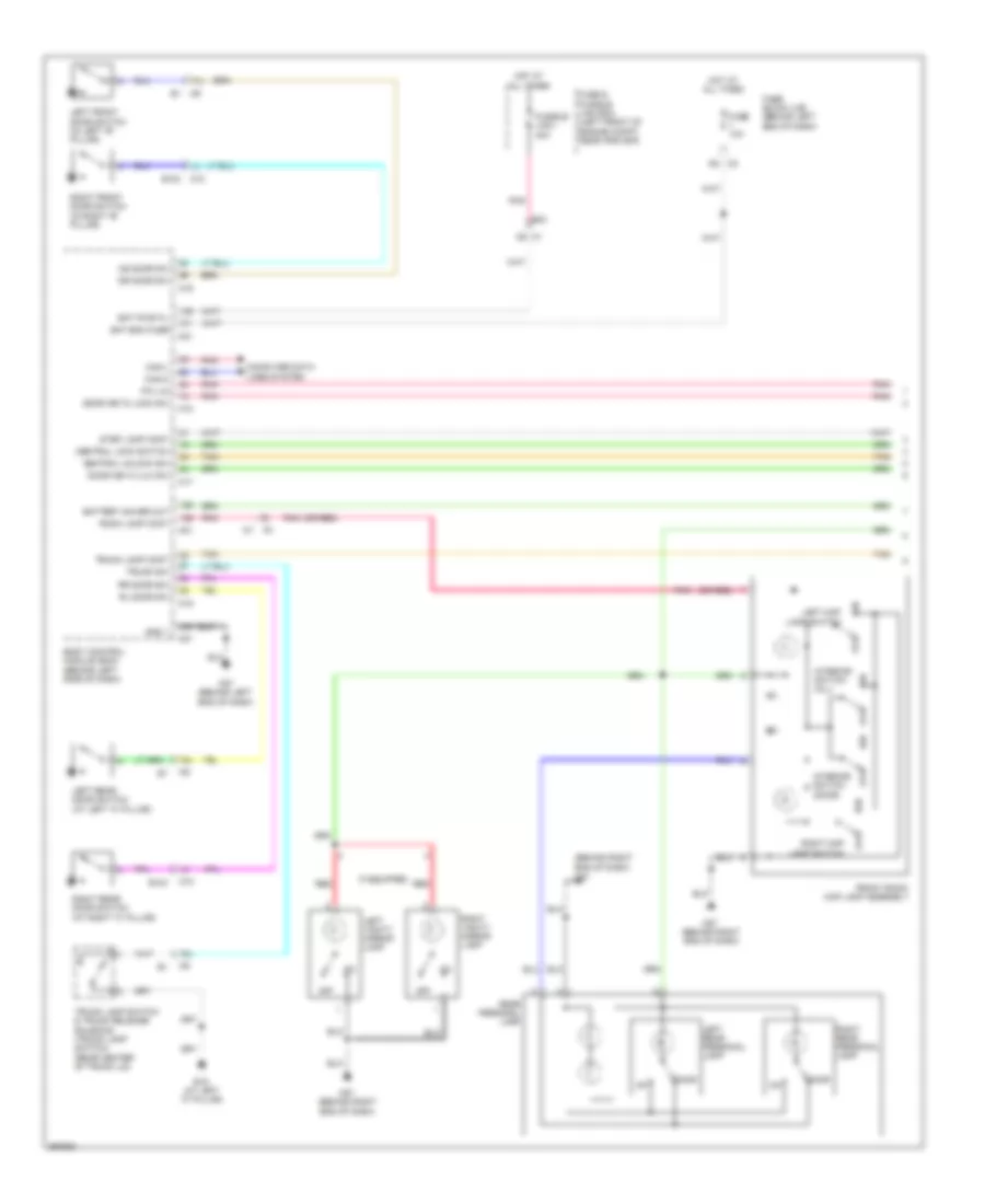 Courtesy Lamps Wiring Diagram, Sedan (1 of 2) for Nissan Altima S 2013