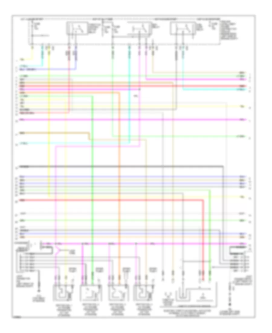 2.5L, Engine Performance Wiring Diagram, California (2 of 4) for Nissan Altima 2012