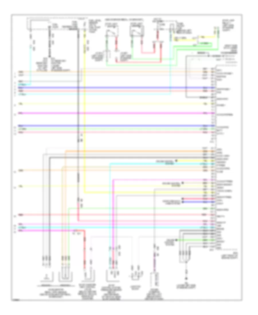 2.5L, Engine Performance Wiring Diagram, Except California (4 of 4) for Nissan Altima 2012