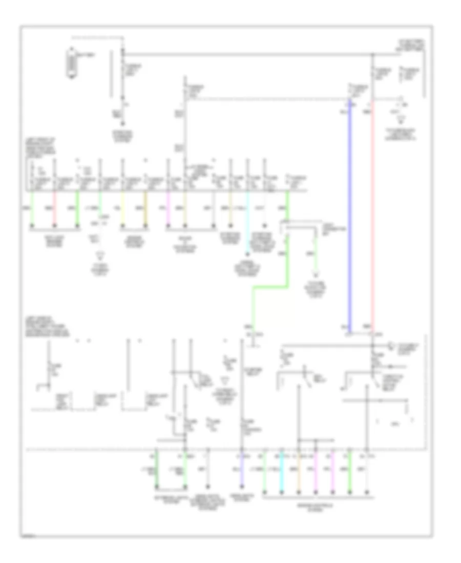 Power Distribution Wiring Diagram 1 of 3 for Nissan Altima 2012
