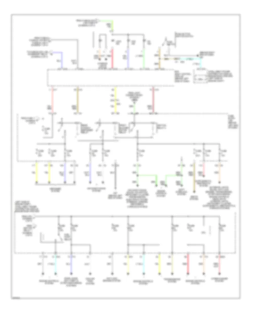 Power Distribution Wiring Diagram (3 of 3) for Nissan Altima 2012