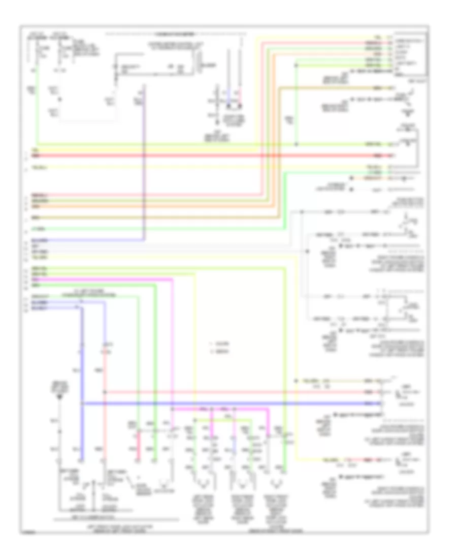 Power Door Locks Wiring Diagram, without Intelligent Key Unit (3 of 3) for Nissan Altima 2012