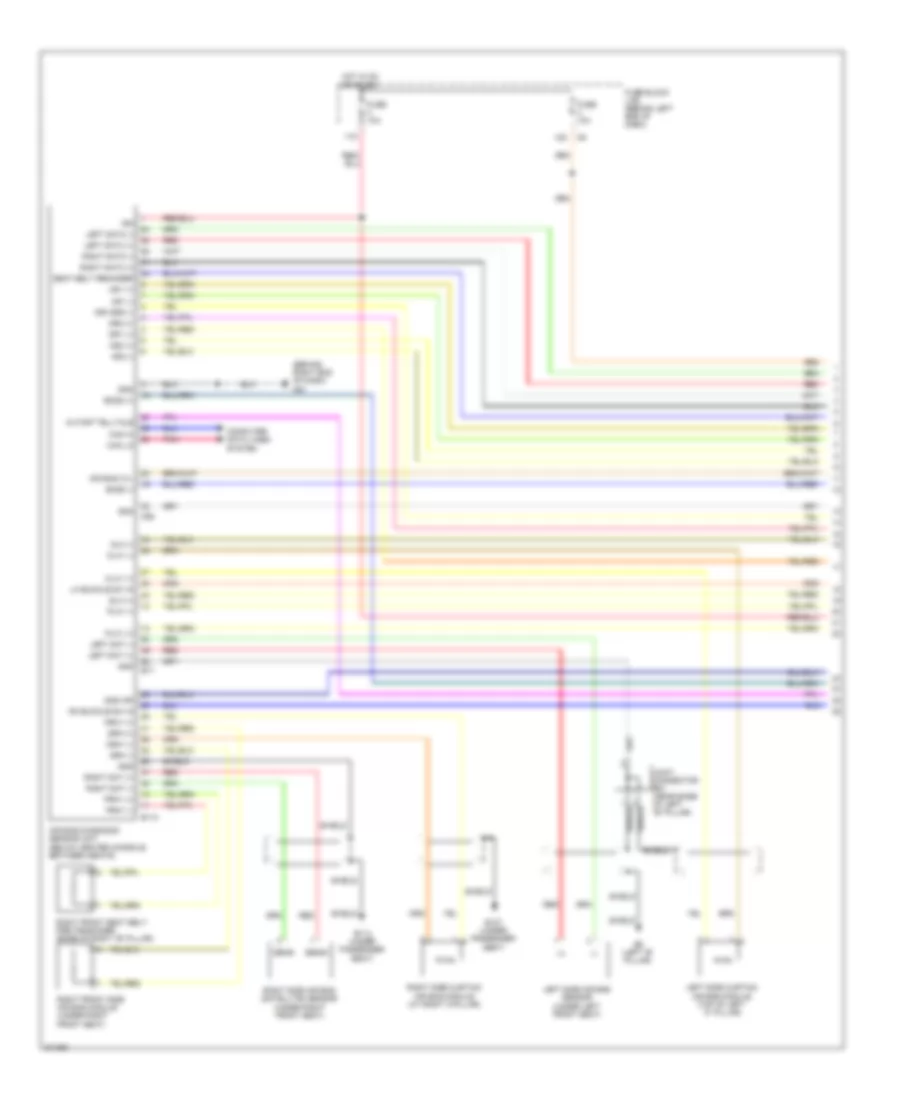 Supplemental Restraints Wiring Diagram 1 of 3 for Nissan Altima 2012