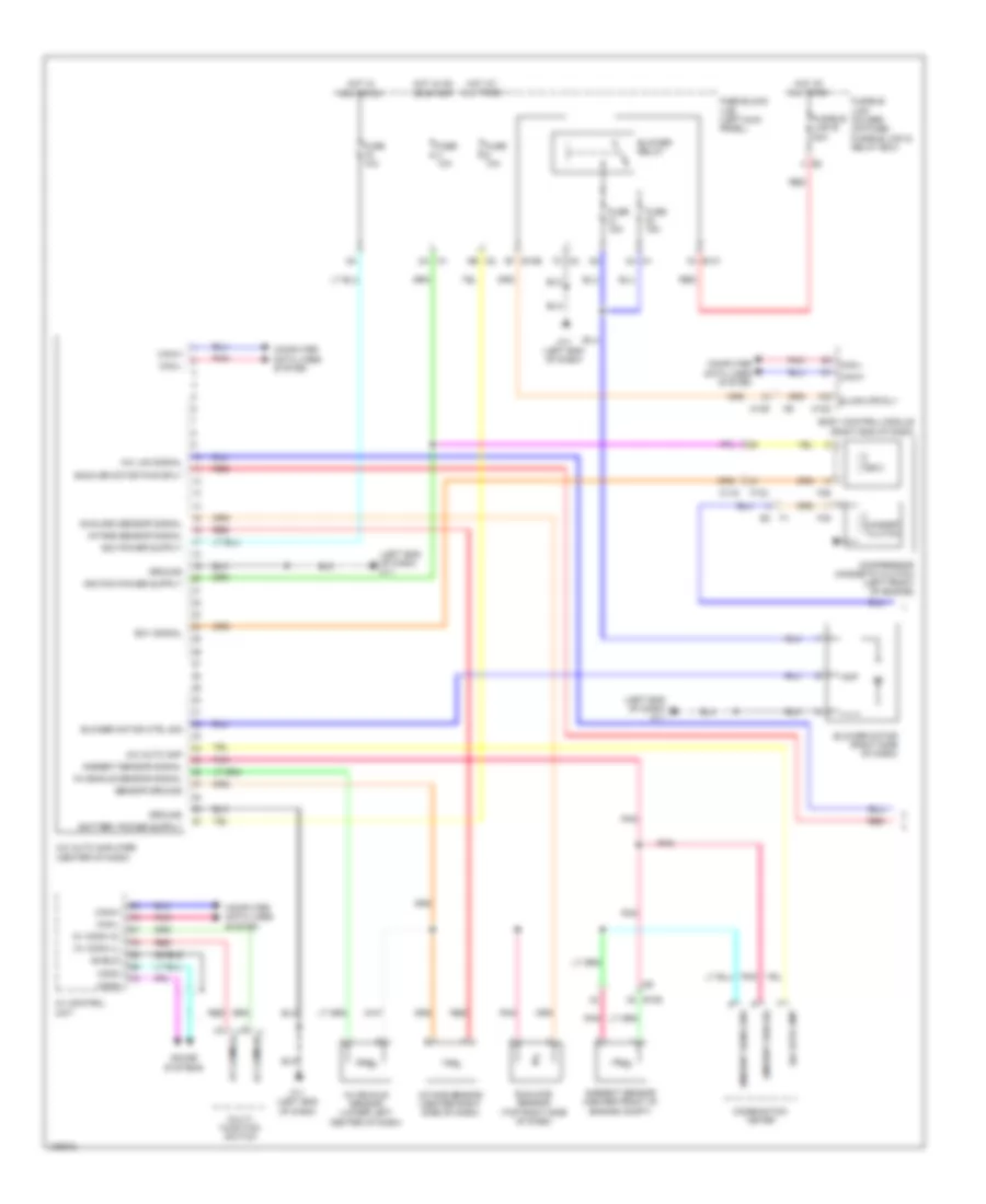 Automatic AC Wiring Diagram (1 of 2) for Nissan GT-R Premium 2014