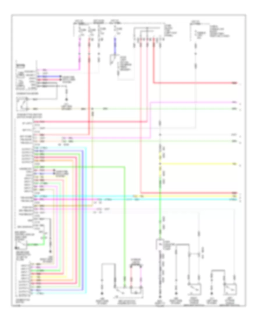 Exterior Lamps Wiring Diagram (1 of 2) for Nissan GT-R Premium 2014