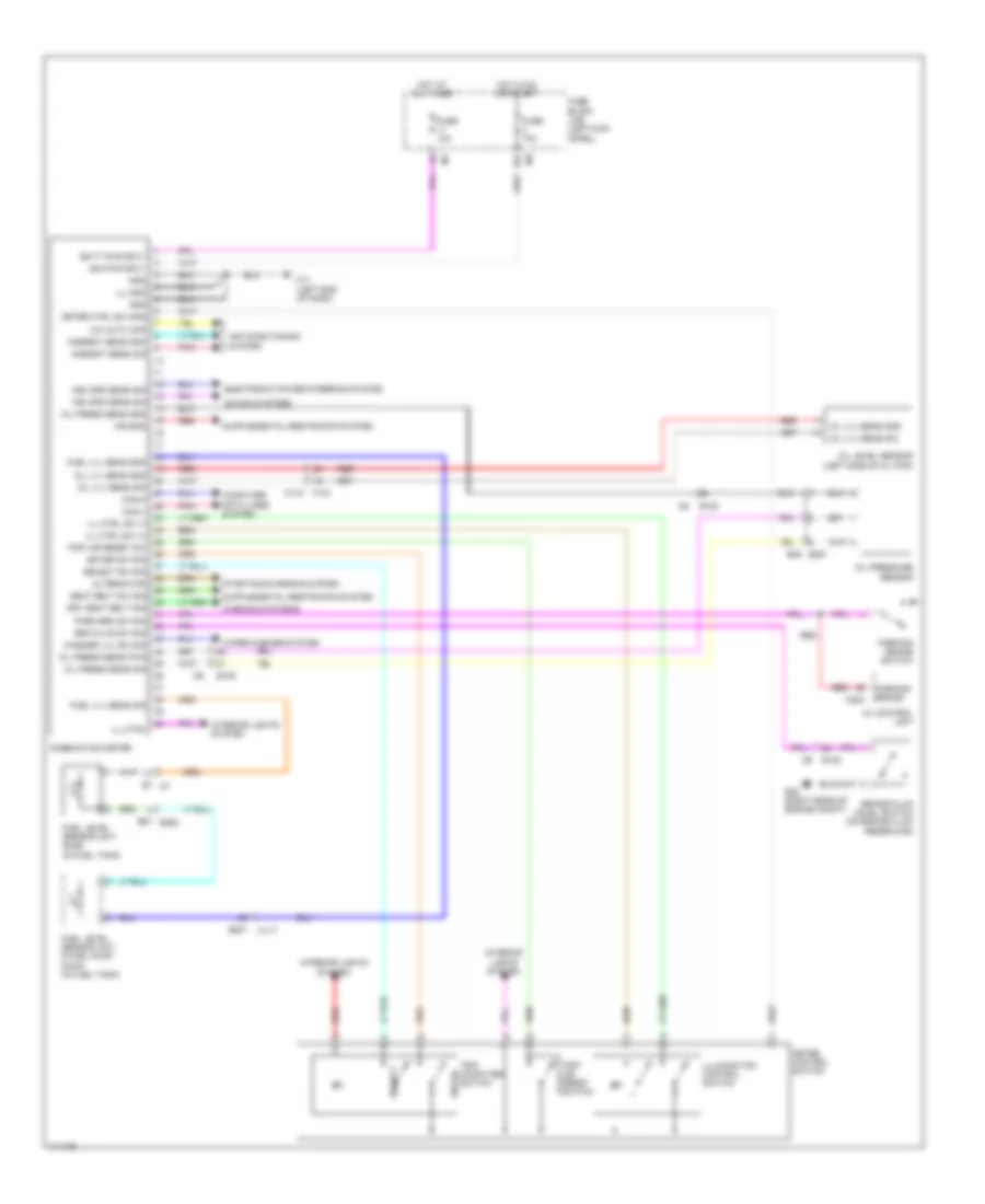 Instrument Cluster Wiring Diagram for Nissan GT R Premium 2014