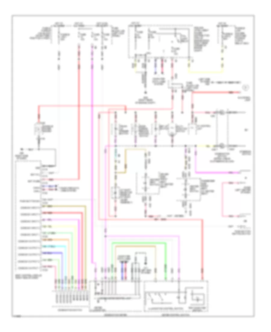 Instrument Illumination Wiring Diagram for Nissan GT R Premium 2014