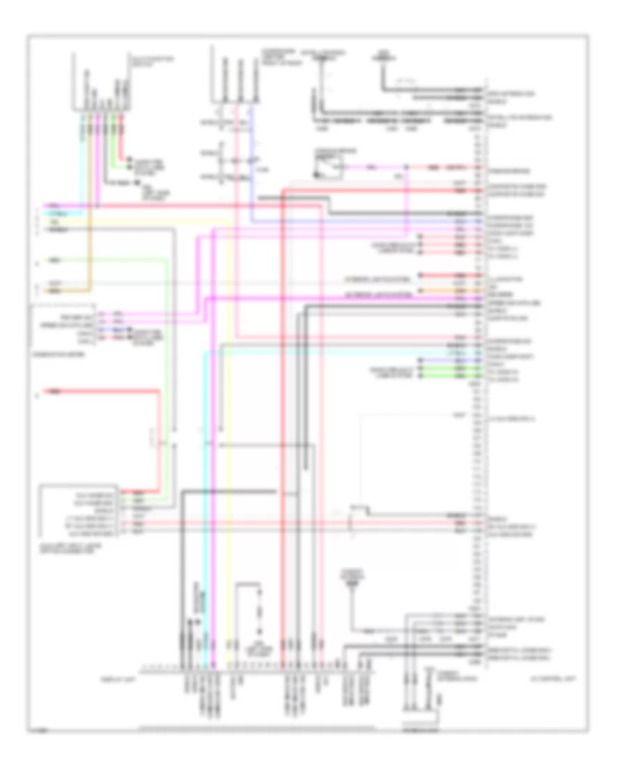 Navigation Wiring Diagram Bose 3 of 3 for Nissan GT R Premium 2014