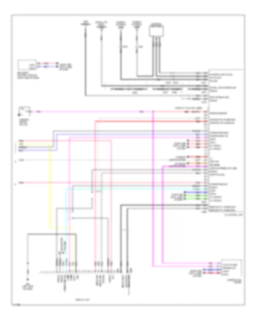 Radio Wiring Diagram, Base (3 of 3) for Nissan GT-R Premium 2014