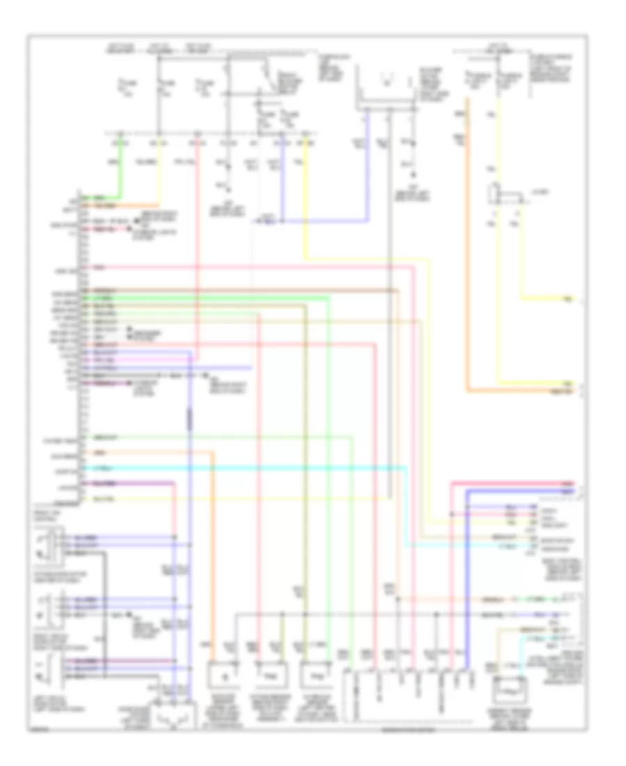 Automatic AC Wiring Diagram, Except Hybrid (1 of 2) for Nissan Altima S 2010