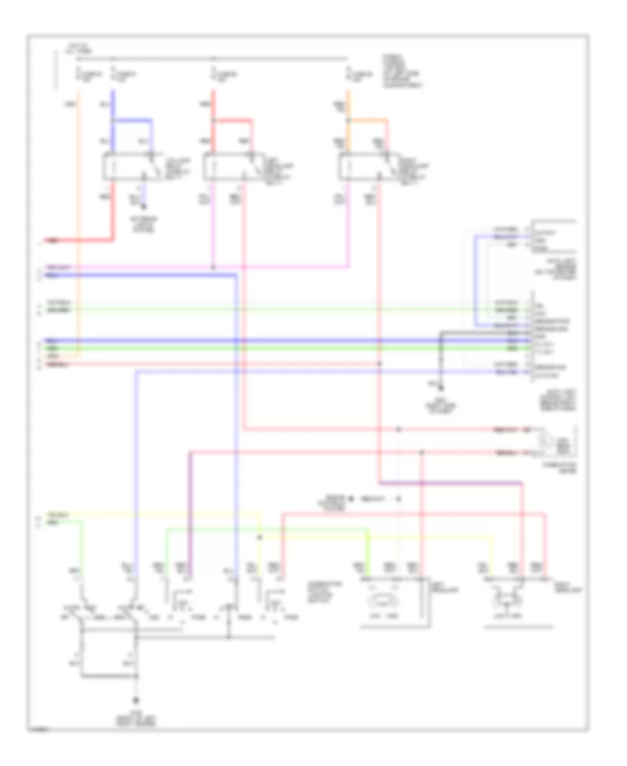 Autolamps Wiring Diagram, USA (2 of 2) for Nissan Pathfinder SE 2001