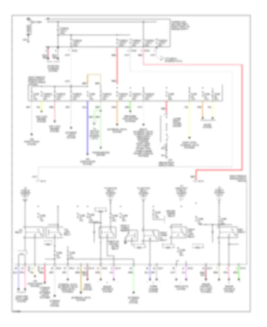 Power Distribution Wiring Diagram 1 of 2 for Nissan Frontier LE 2005