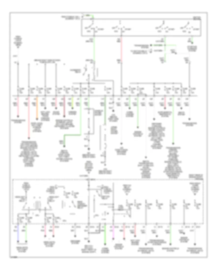 Power Distribution Wiring Diagram 2 of 2 for Nissan Frontier LE 2005