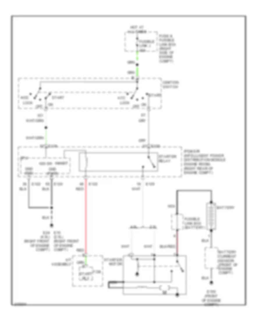 Starting Wiring Diagram A T for Nissan Frontier LE 2005