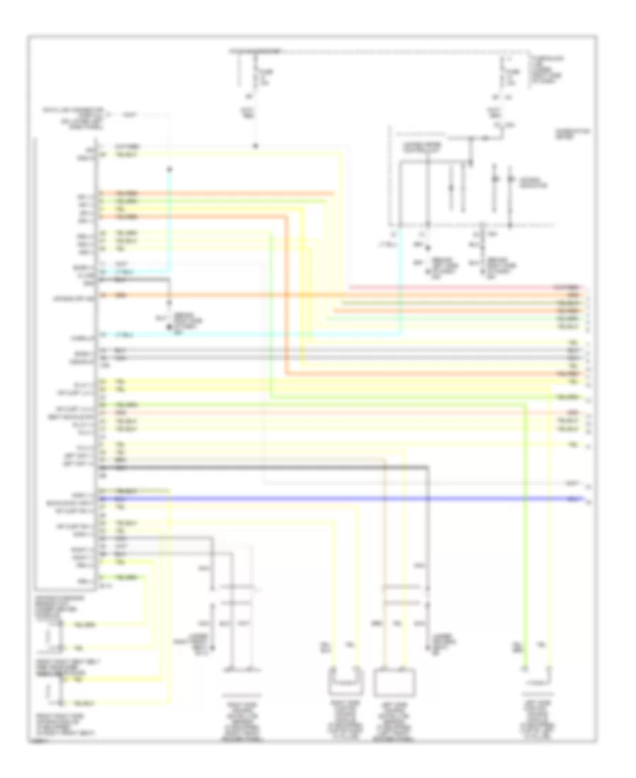 Supplemental Restraints Wiring Diagram 1 of 2 for Nissan Frontier LE 2005