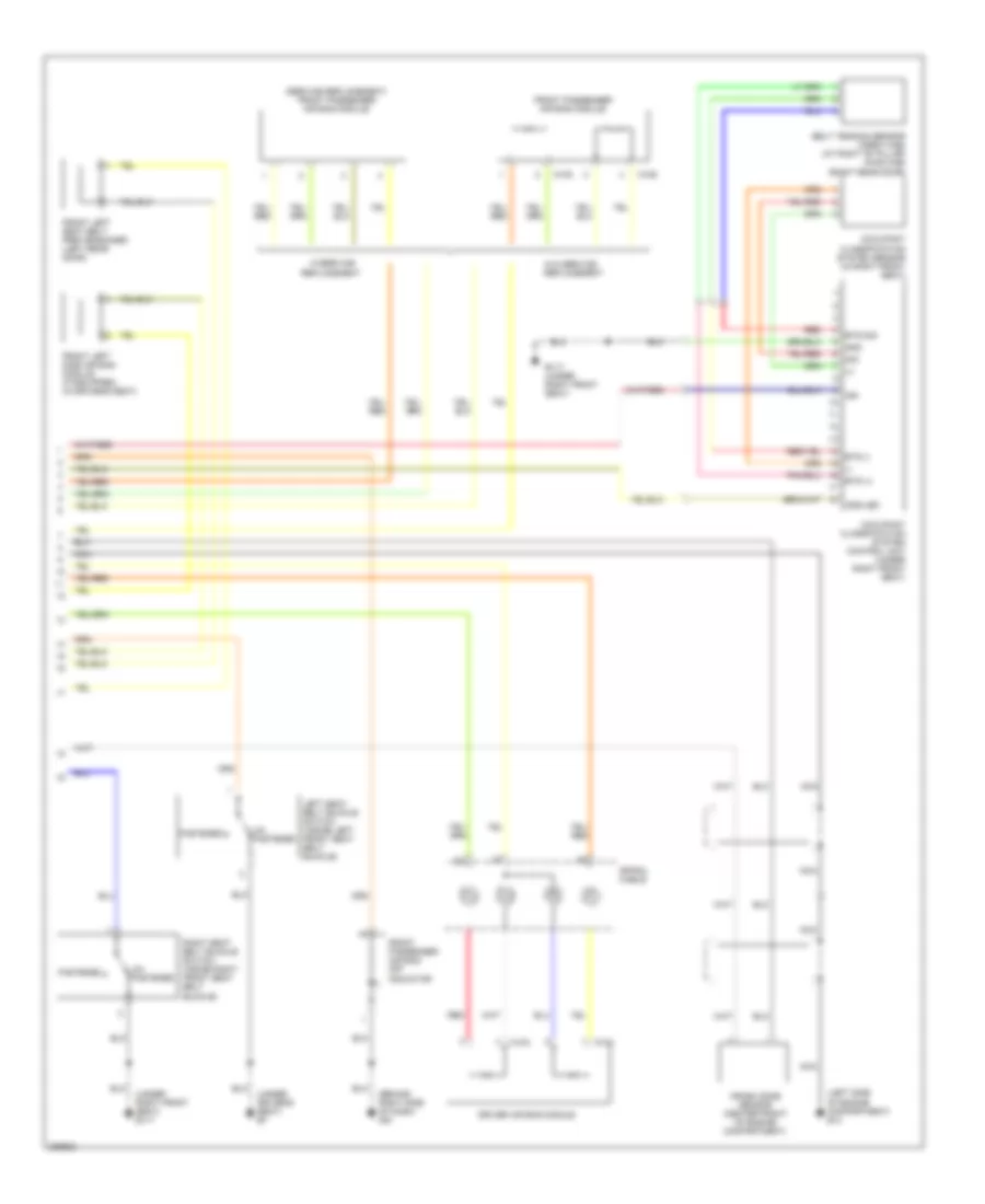 Supplemental Restraints Wiring Diagram 2 of 2 for Nissan Frontier LE 2005