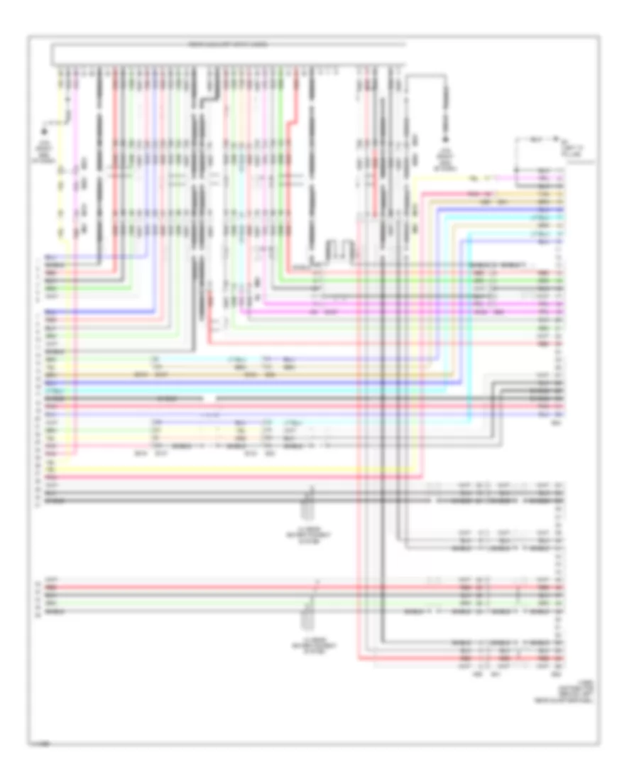 Radio Wiring Diagram, Base with Navigation (10 of 10) for Nissan Pathfinder SV Hybrid 2014