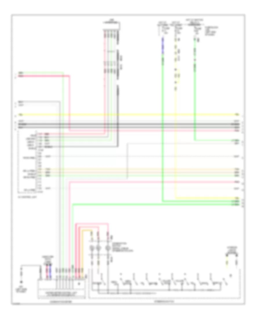 Radio Wiring Diagram Base without Navigation 2 of 8 for Nissan Pathfinder SV Hybrid 2014