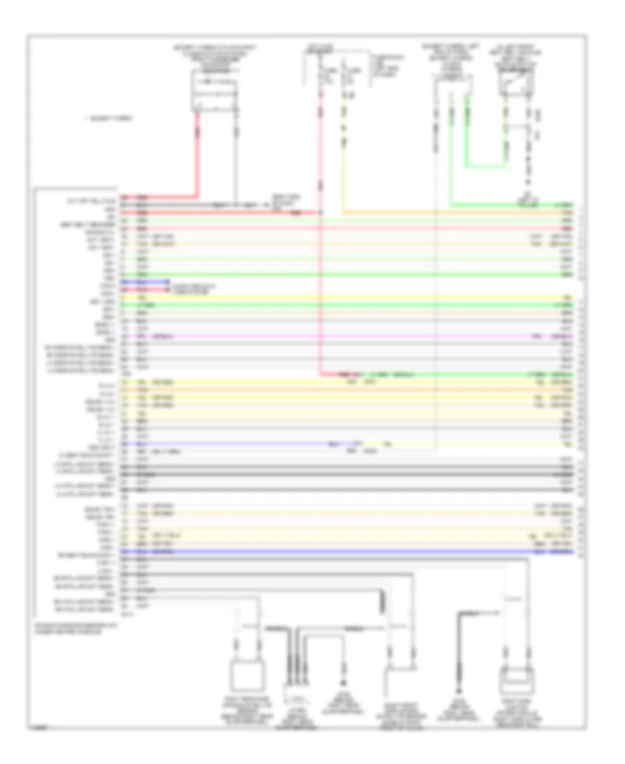 Supplemental Restraints Wiring Diagram 1 of 3 for Nissan Pathfinder SV Hybrid 2014