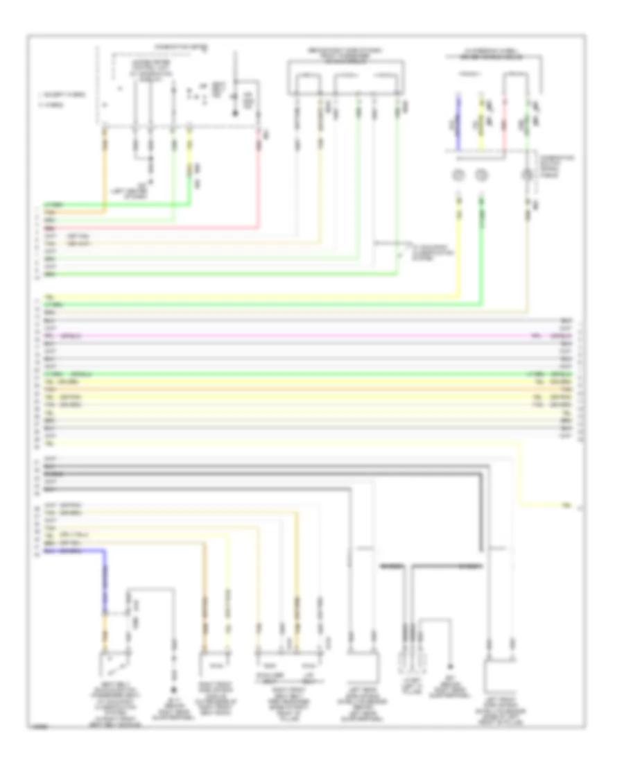 Supplemental Restraints Wiring Diagram (2 of 3) for Nissan Pathfinder SV Hybrid 2014