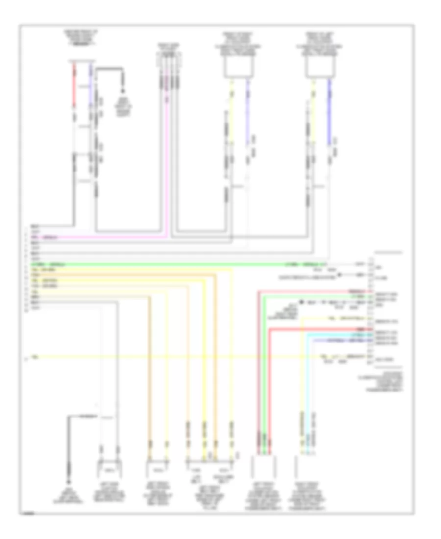 Supplemental Restraints Wiring Diagram (3 of 3) for Nissan Pathfinder SV Hybrid 2014