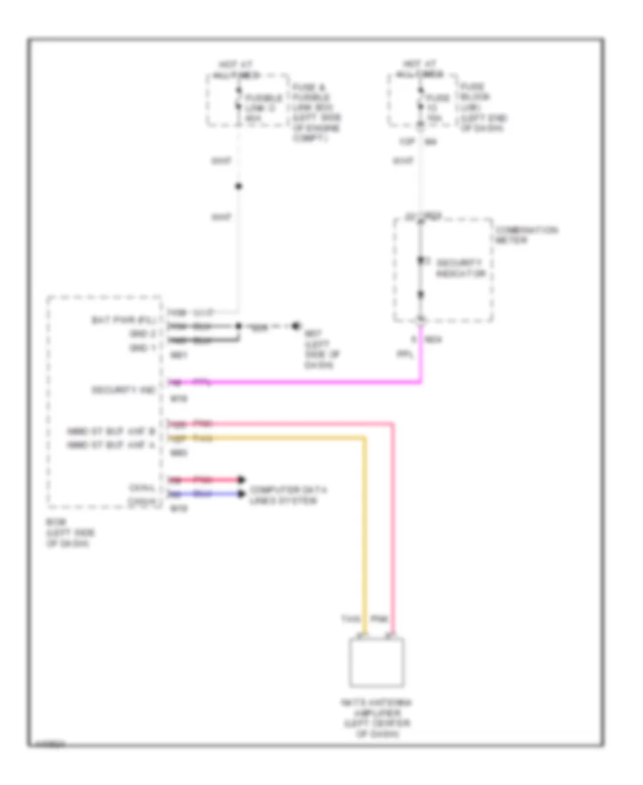 Immobilizer Wiring Diagram for Nissan Pathfinder SV Hybrid 2014