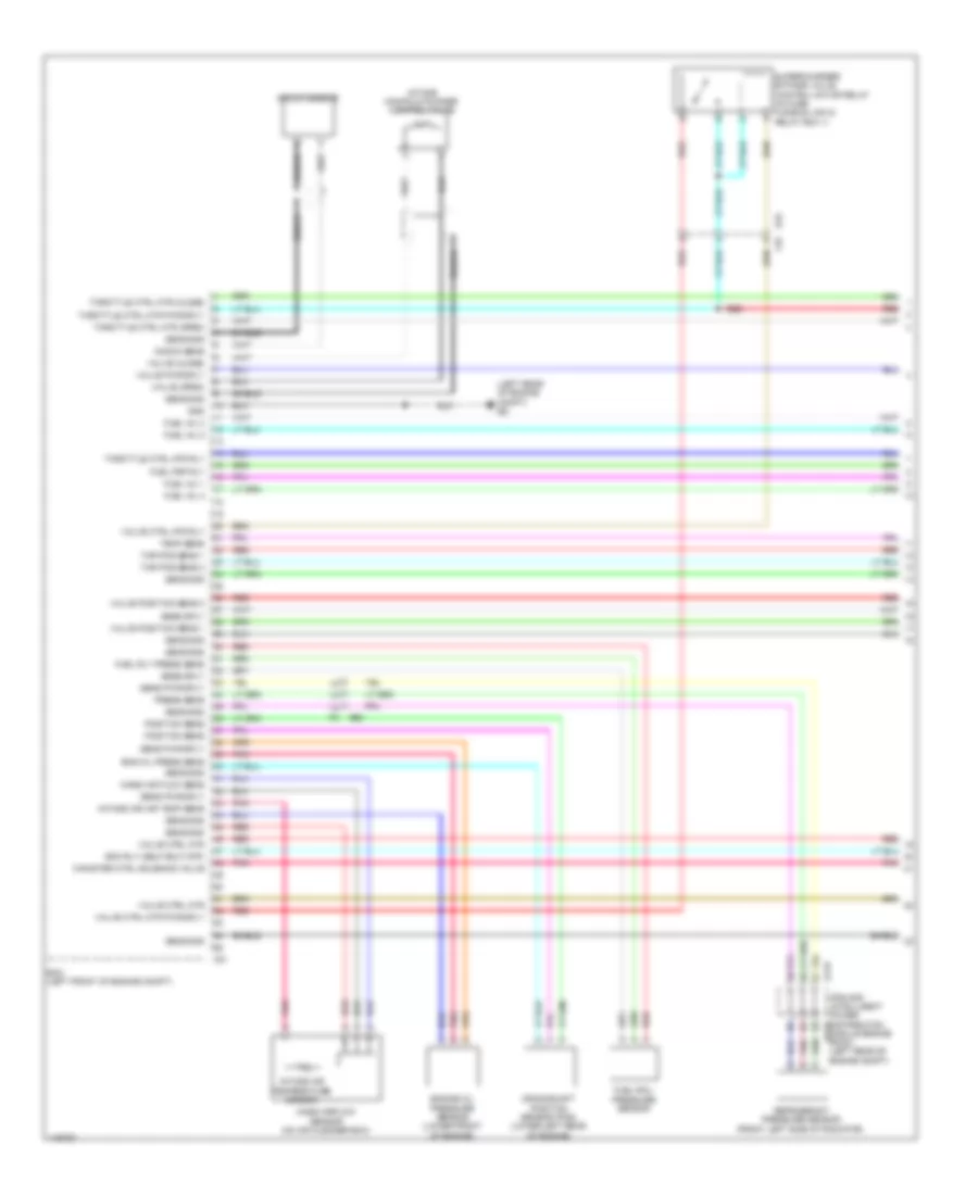 2 5L Engine Controls Wiring Diagram 1 of 6 for Nissan Pathfinder SV Hybrid 2014