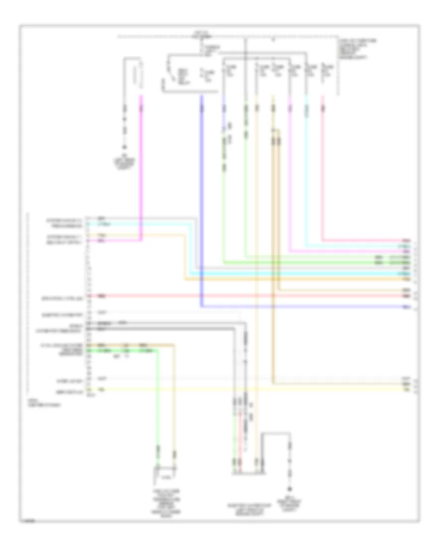 2.5L, Hybrid System Wiring Diagram (1 of 5) for Nissan Pathfinder SV Hybrid 2014