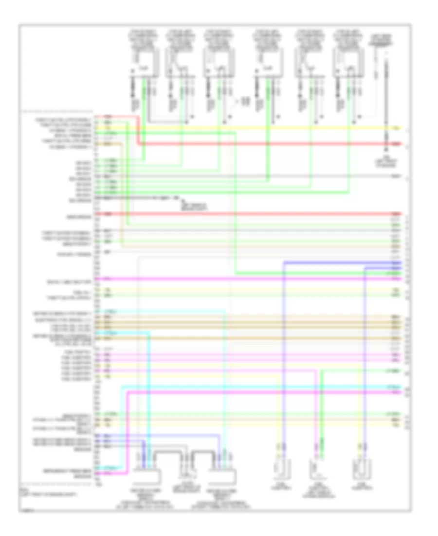 3.5L, Engine Performance Wiring Diagram (1 of 6) for Nissan Pathfinder SV Hybrid 2014