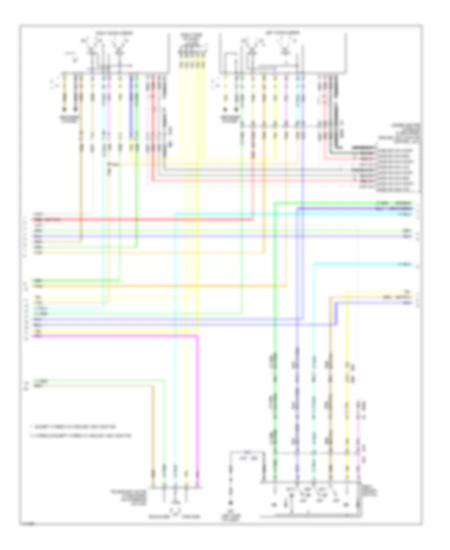 Memory Systems Wiring Diagram (2 of 3) for Nissan Pathfinder SV Hybrid 2014