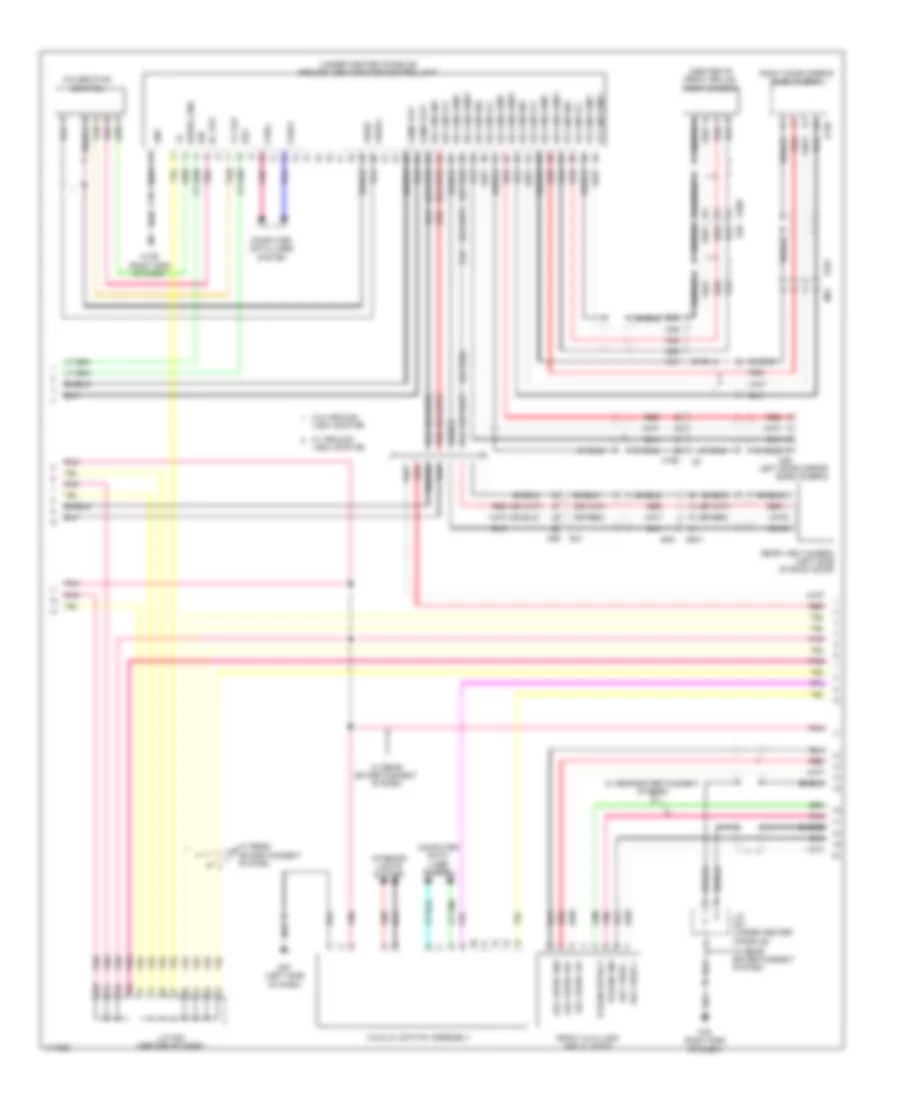 Navigation Wiring Diagram, Except Hybrid (4 of 7) for Nissan Pathfinder SV Hybrid 2014