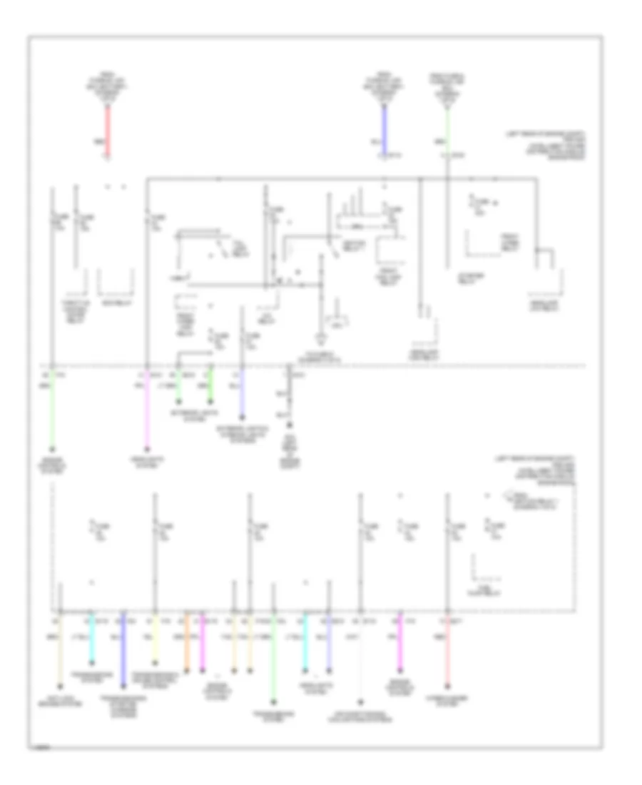 Power Distribution Wiring Diagram, Hybrid (4 of 5) for Nissan Pathfinder SV Hybrid 2014
