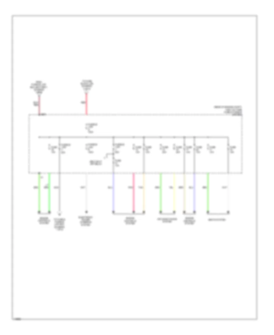 Power Distribution Wiring Diagram, Hybrid (5 of 5) for Nissan Pathfinder SV Hybrid 2014
